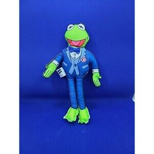Vintage Blockbuster Kermit the Frog Soft Plush Toy 1998 The Muppets 8 inches